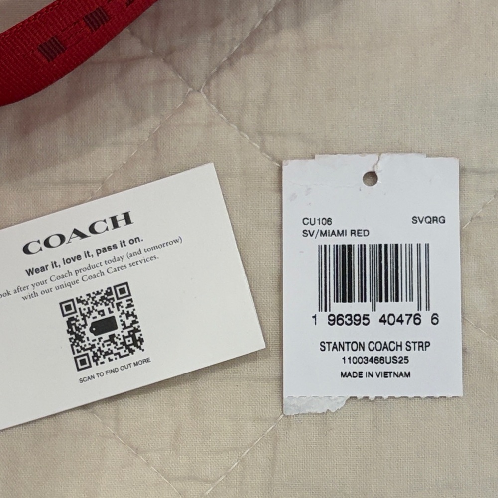 Coach Vibrant Red Crossbody Bag - Picture 3 of 7